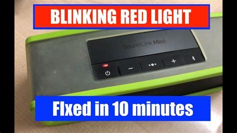 This isn't common with these headphones, and while unfortunate- it does happen from time to time. . Bose soundbar blinking red light